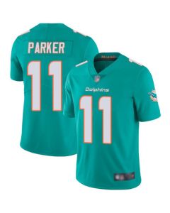 Men's Miami Dolphins #11 DeVante Parker 2020 Aqua Vapor Limited Stitched Jersey