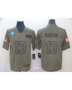 Men's Miami Dolphins #13 Dan Marino 2019 Camo Salute To Service Limited Stitched NFL Jersey