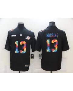 Men's Miami Dolphins #13 Dan Marino 2020 Black Crucial Catch Limited Stitched Jersey