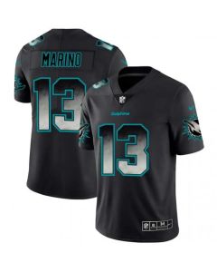 Men's Miami Dolphins #13 Dan Marino Black 2019 Smoke Fashion Limited Stitched NFL Jersey