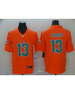 Men's Miami Dolphins #13 Dan Marino Orange Inverted Legend Stitched NFL Jersey