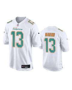 Men's Miami Dolphins #13 Dan Marino White Fashion Vapor Untouchable Stitched Football Jersey