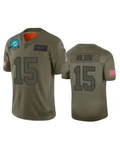 Men's Miami Dolphins #15 Albert Wilson 2019 Camo Salute To Service Limited Stitched NFL Jersey