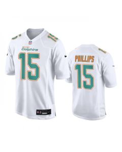 Men's Miami Dolphins #15 Jaelan Phillips White Fashion Vapor Untouchable Stitched Football Jersey