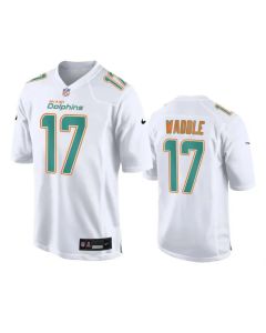 Men's Miami Dolphins #17 Jaylen Waddle White Fashion Vapor Untouchable Stitched Football Jersey