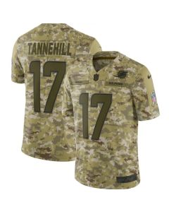 Men's Miami Dolphins #17 Ryan Tannehill 2018 Camo Salute to Service Limited Stitched NFL Jersey