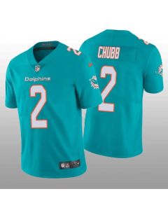 Men's Miami Dolphins #2 Bradley Chubb 2022 Aqua Vapor Untouchable Limited Stitched Jersey
