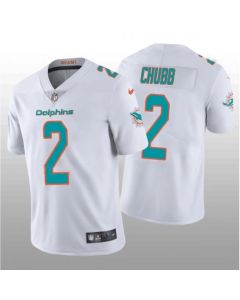 Men's Miami Dolphins #2 Bradley Chubb 2022 White Vapor Untouchable Limited Stitched Jersey