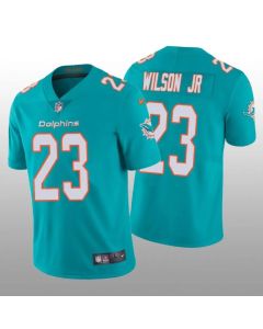 Men's Miami Dolphins #23 Jeff Wilson Jr 2022 Aqua Vapor Untouchable Limited Stitched Jersey