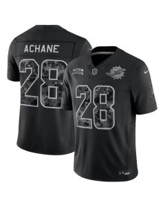 Men's Miami Dolphins #28 De'Von Achane Nike Black 2026 Salute to Service Vapor F.U.S.E. Limited Jersey
