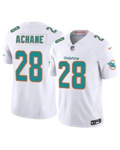 Men's Miami Dolphins #28 De'Von Achane White 2026 Vapor F.U.S.E. Limited Jersey