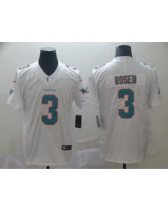 Men's Miami Dolphins #3 Josh Rosen White Vapor Untouchable NFL Limited Stitched Jersey