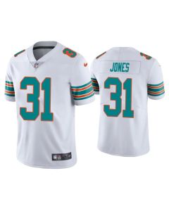 Men's Miami Dolphins #31 Byron Jones 2020 White Vapor Limited Stitched Jersey