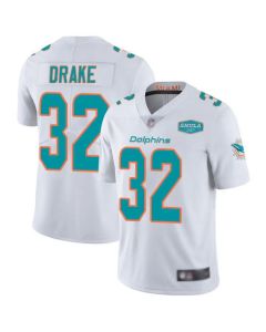 Men's Miami Dolphins #32 Patrick Laird White With 347 Shula Patch 2020 Vapor Untouchable Limited Stitched NFL Jersey
