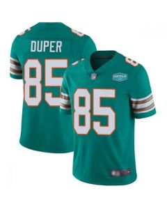 Men's Miami Dolphins #85 Mark Duper Aqua With 347 Shula Patch 2020 Vapor Untouchable Limited Stitched NFL Jersey