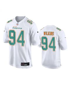 Men's Miami Dolphins #94 Christian Wilkins White Fashion Vapor Untouchable Stitched Football Jersey