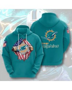 Men's Miami Dolphins Aqua 3D Trending T-Shirt Hoodie