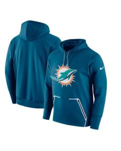 Men's Miami Dolphins Aqua Champ Drive Vapor Speed Pullover Hoodie