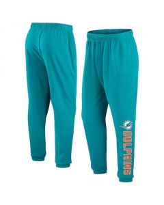 Men's Miami Dolphins Aqua Chop Block Fleece Sweatpants