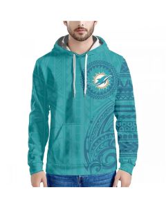 Men's Miami Dolphins Aqua Hoodie
