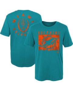 Men's Miami Dolphins Aqua Preschool Liquid Camo Logo T-Shirt