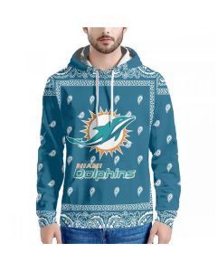 Men's Miami Dolphins Aqua Pullover Hoodie