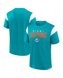 Men's Miami Dolphins Aqua/White Home Stretch Team T-Shirt