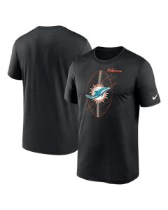 Men's Miami Dolphins Black Legend Icon Performance T-Shirt