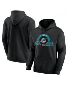 Men's Miami Dolphins Black Pullover Hoodie