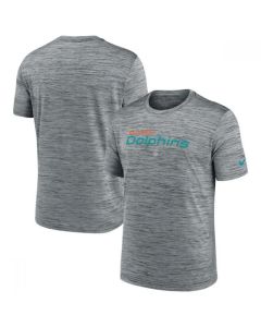Men's Miami Dolphins Gray Velocity Performance T-Shirt