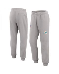 Men's Miami Dolphins Grey Chop Block Fleece Sweatpants