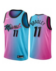 Men's Miami Heat #11 Avery Bradley 2020-21 Blue/Pink City Edition Stitched Jersey
