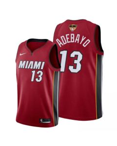 Men's Miami Heat #13 Bam Adebayo 2020 Red Finals Bound Statement Edition Swingman Stitched Jersey