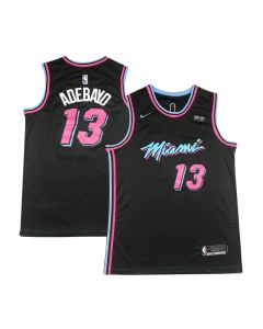 Men's Miami Heat #13 Bam Adebayo Black Stitched Basketball Jersey