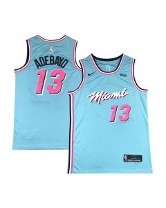 Men's Miami Heat #13 Bam Adebayo Blue Stitched Basketball Jersey (Blue)
