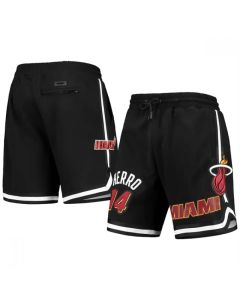 Men's Miami Heat #14 Tyler Herro Black Shorts