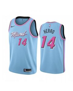 Men's Miami Heat #14 Tyler Herro Blue 2019 City Edition Stitched NBA Jersey