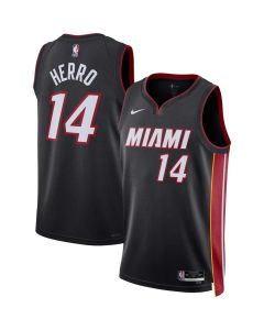 Men's Miami Heat #14 Tyler Herro Nike Black Swingman Icon Edition Jersey (Black)