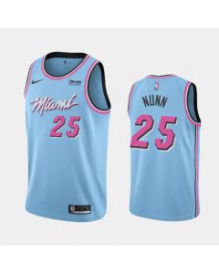 Men's Miami Heat #25 Kendrick Nunn City Edition Blue Stitched NBA Jersey