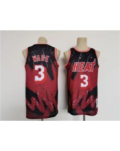 Men's Miami Heat #3 Dwyane Wade Throwback basketball Jersey
