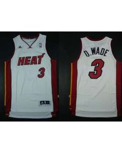 Men's Miami Heat #3 Dwyane Wade White NBA Jersey