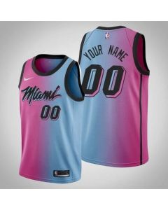 Men's Miami Heat Active Player 2020 Blue/Pink City Edition Vice Stitched Jersey