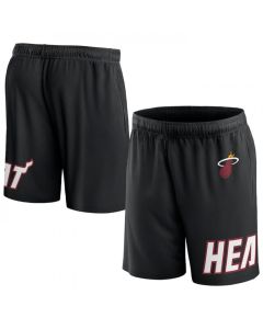 Men's Miami Heat Black Free Throw Mesh Shorts