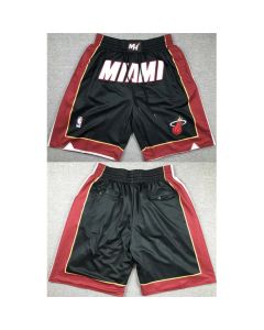 Men's Miami Heat Black Shorts (Run Small) (Style 2)