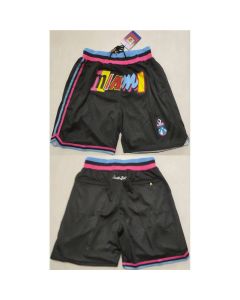 Men's Miami Heat Black Shorts (Run Small) (Style 3)