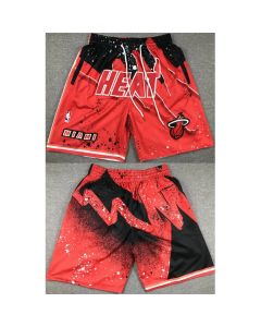 Men's Miami Heat Red/Black Shorts (Run Small)