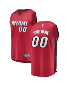 Men's Miami Heat Red Customized Stitched NBA Jersey