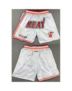 Men's Miami Heat White Shorts (Run Small)
