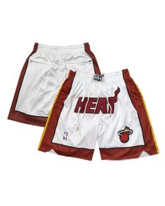 Men's Miami Heat White Shorts (White)