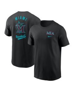 Men's Miami Marlins Black 2025 City Connect T-Shirt (Black)